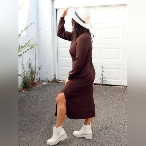 Gentle Fawn Penny Sweater Dress Espresso Medium BNWT - Picture 2 of 11